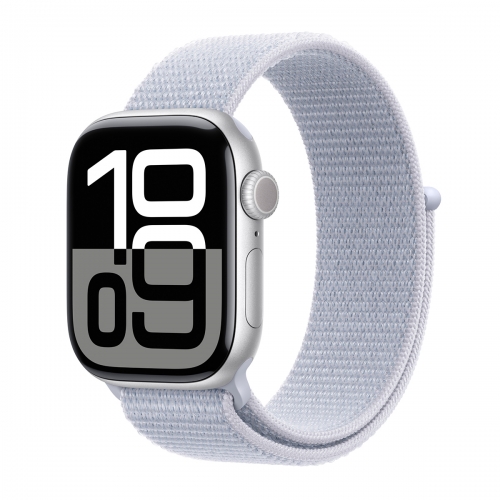Apple Watch Series 10 42mm  Sport Loop (Ezüst-Világoskék) Apple Garancia
