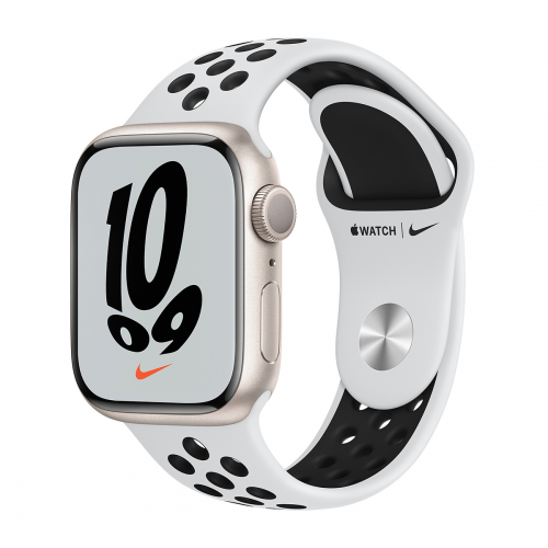 Apple Watch Series 7 41mm Nike Sport (Éjfekete-Antracit) Apple Garancia
