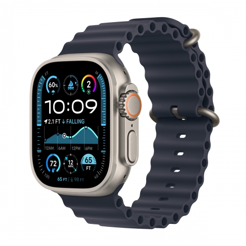 Apple Watch Ultra 2 49mm Cellular (Titánium-Sötétkék-Óceán Szíj)  Apple Garancia