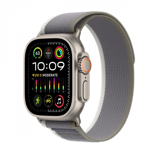 Apple Watch Ultra 2 49mm Cellular (Titánium-Terep Pánt-Szürke-Zöld) (M-L) Apple Garancia