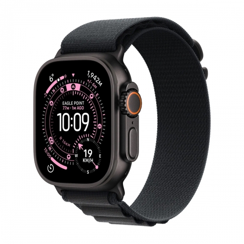 Apple Watch Ultra 3 49mm 5G (Fekete Titánium-Alpesi Szíj-Fekete)  (M) Apple Garancia
