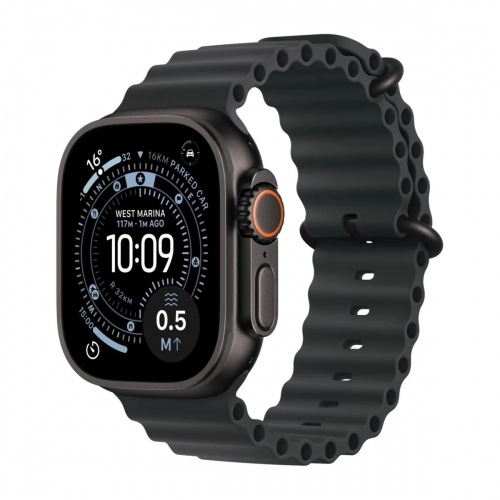 Apple Watch Ultra 3 49mm  (Titánium Fekete-Fekete Óceán Szíj)  Apple Garancia