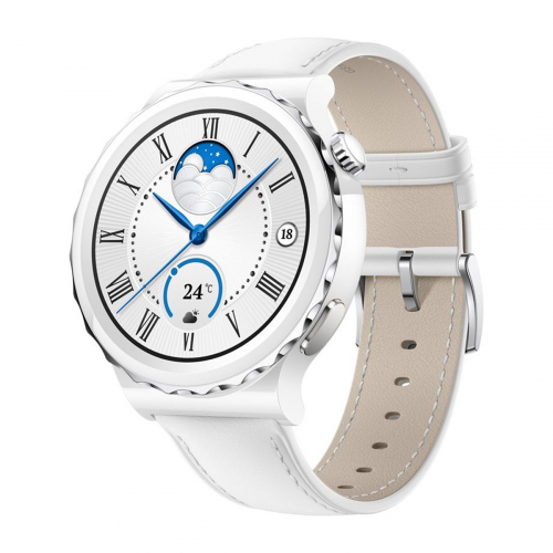 Huawei Watch GT 3 Pro 43mm (Fehér-Fehér) Gyártói Garancia