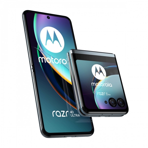 Motorola XT2321-1 Moto Razr 40 Ultra 5G Dual-SIM 256GB 8GB RAM (Kék) Gyártói Garancia