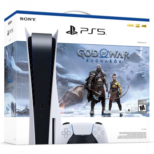 Sony Playstation 5 Disc Edition (Fehér) + God of War Ragnarök