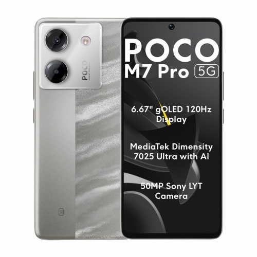 Xiaomi Poco M7 Pro Dual-SIM 512GB 12GB RAM (Ezüst)