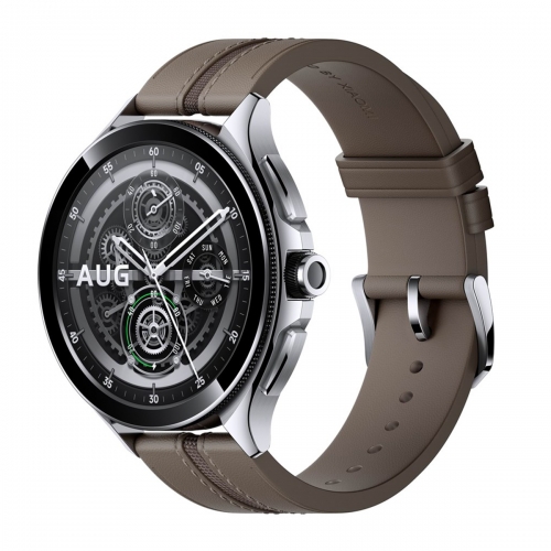 Xiaomi Watch 2 Pro  (Ezüst-Barna Bőrszíj)